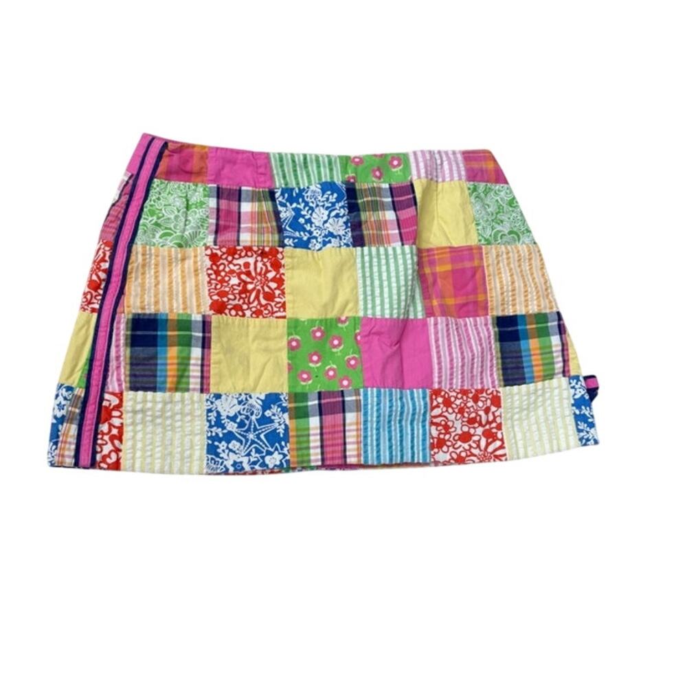 Girls Vintage Lilly Pulitzer Patchwork Mini Skirt Size 14